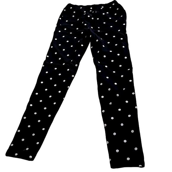 NWOT Member's Mark Girls Polka Dot Jegging Pants – Size 8, Black and White - Picture 6 of 7